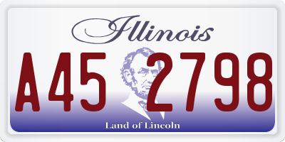 IL license plate A452798