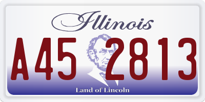 IL license plate A452813