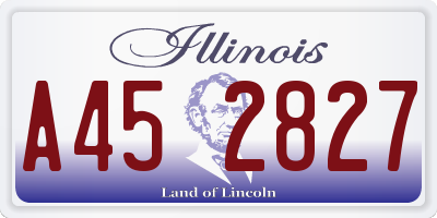 IL license plate A452827