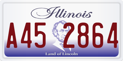 IL license plate A452864