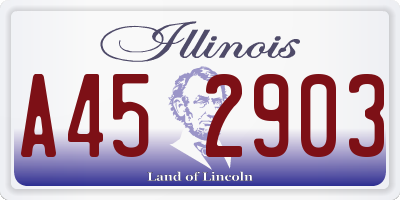 IL license plate A452903