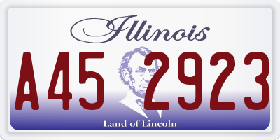 IL license plate A452923
