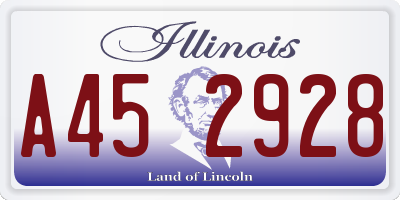 IL license plate A452928