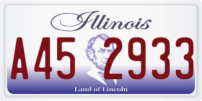 IL license plate A452933