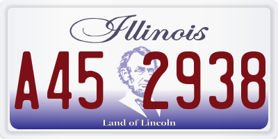 IL license plate A452938