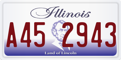 IL license plate A452943