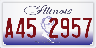 IL license plate A452957