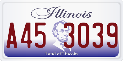 IL license plate A453039