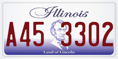 IL license plate A453302