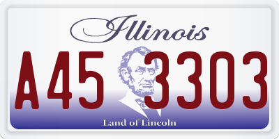 IL license plate A453303