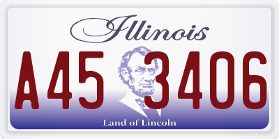 IL license plate A453406