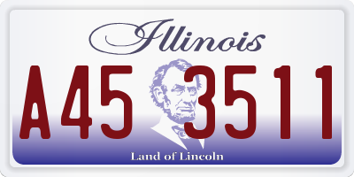 IL license plate A453511