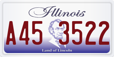 IL license plate A453522