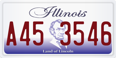 IL license plate A453546