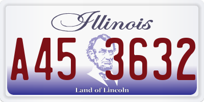 IL license plate A453632