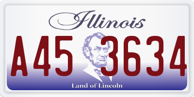 IL license plate A453634