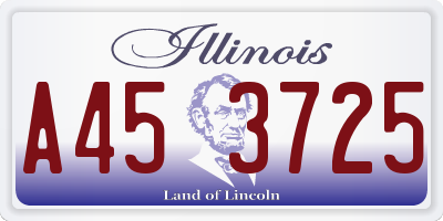 IL license plate A453725