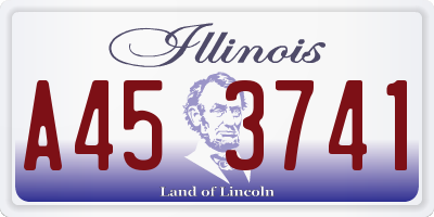 IL license plate A453741