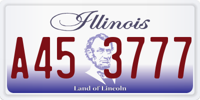 IL license plate A453777