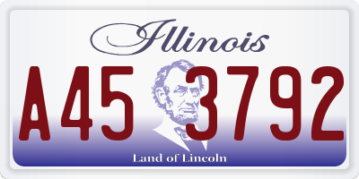 IL license plate A453792