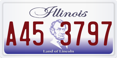 IL license plate A453797