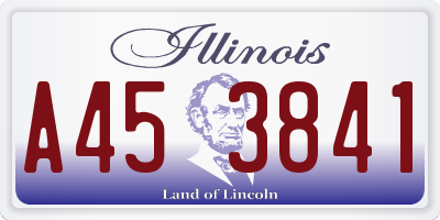 IL license plate A453841