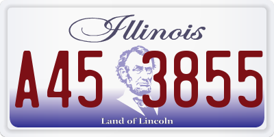 IL license plate A453855