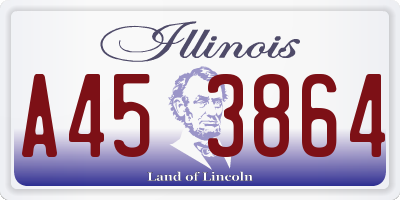 IL license plate A453864