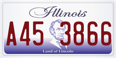 IL license plate A453866