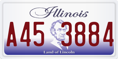 IL license plate A453884