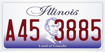 IL license plate A453885