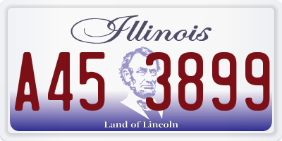 IL license plate A453899