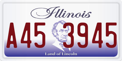 IL license plate A453945