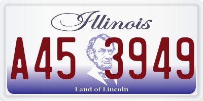IL license plate A453949