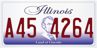 IL license plate A454264