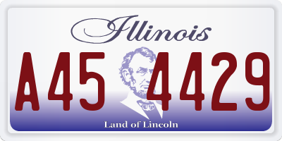 IL license plate A454429