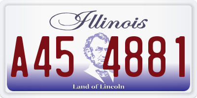 IL license plate A454881