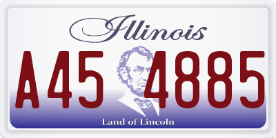 IL license plate A454885