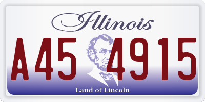 IL license plate A454915