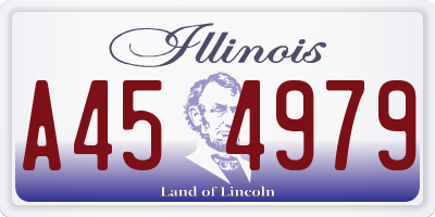 IL license plate A454979