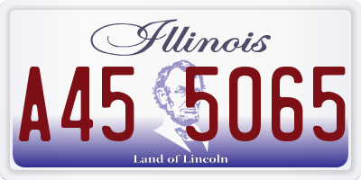 IL license plate A455065