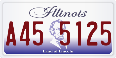 IL license plate A455125