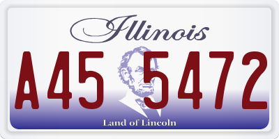 IL license plate A455472