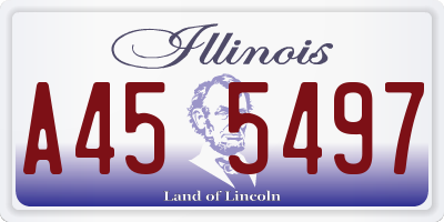IL license plate A455497
