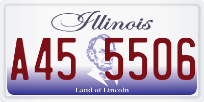 IL license plate A455506
