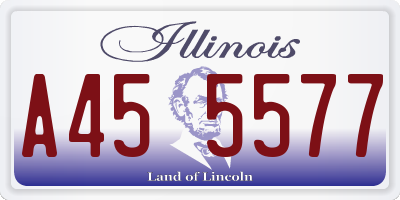 IL license plate A455577