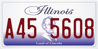 IL license plate A455608