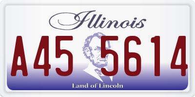 IL license plate A455614
