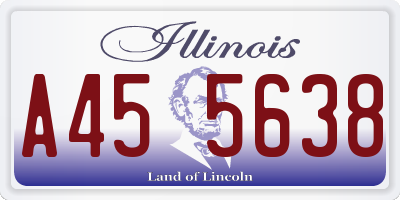 IL license plate A455638