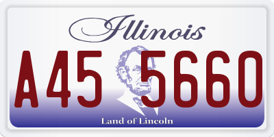 IL license plate A455660